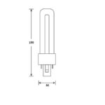 Ampoule G23 4,5W 3000K 530lm 2 broches, finition blanc, vue complémentaire 1