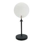 Lampe à poser LED globe opale tactile IP54, montage autre, vue complémentaire 1
