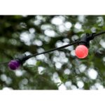 Ampoule LED fête sphérique G45 E27 violet IP44, finition autre, vue complémentaire 1