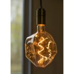Ampoule LED déco Rock E27 dorée dimmable 4W, configuration visible, vue complémentaire 2