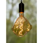Ampoule LED déco Rock E27 dorée dimmable 4W, configuration visible, vue complémentaire 4