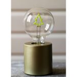 Ampoule LED déco sapin de Noël G95 E27 vert clair 2W, configuration visible, vue complémentaire 1