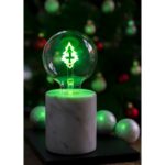 Ampoule LED déco sapin de Noël G95 E27 vert clair 2W, configuration visible, vue complémentaire 3