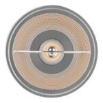 Spot LED AR111 GU10 dimmable 9W 2700K 40°, finition blanc, vue complémentaire 2