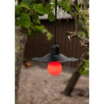 Lampe suspension extérieure E27 IP44 noir câble 5 m, configuration visible, vue complémentaire 4