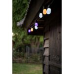 Guirlande lumineuse connectée WiFi RGBW 15,8 m IP44, finition noir, vue complémentaire 2
