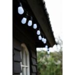 Guirlande lumineuse connectée WiFi RGBW 15,8 m IP44, finition noir, vue complémentaire 3