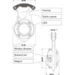 Lampe porte-clés LED rechargeable 5W blanc rouge IP44 – Image 12