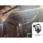 Cordon lumineux LED 10 m 6500K IP65 18V Makita, montage autre, vue complémentaire 6