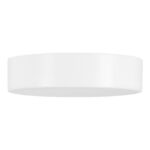 Rosace de plafond métal blanc 100x25 mm serre-câble – Image 4