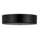 Rosace plafond métal noir 100x25 mm avec serre-câble – Image 4