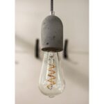 Ampoule LED filament spirale ST64 E27 dimmable, finition blanc, vue complémentaire 3