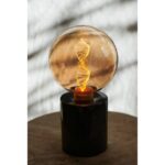 Ampoule LED globe spirale G125 E27 doré dimmable, configuration visible, vue complémentaire 2