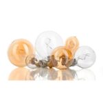 Ampoule LED globe spirale G125 E27 doré dimmable, configuration visible, vue complémentaire 3
