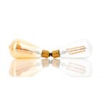 Ampoule LED filament Rustika ST64 E27 dorée dimmable – Image 2