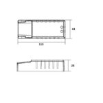 Transformateur électronique 12V LED dimmable, finition vert, vue complémentaire 2