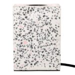 Lampe à poser terrazzo blanc douille E27, montage pied fixe, vue complémentaire 1