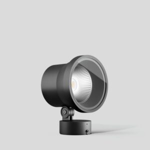 Projecteur LED extérieur graphite 3000 K, configuration visible