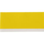 Cartouche vinyle 19 mm noir sur jaune brillant, finition multicolore, vue complémentaire 3