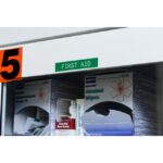 Ruban vinyle vert sur blanc, finition multicolore, vue complémentaire 1