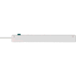 Multiprise 6 prises avec interrupteur 3 m blanc, surface mat, vue complémentaire 1