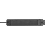 Multiprise parafoudre 4 prises avec USB noir 1,8 m, configuration visible, vue complémentaire 2