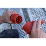 Rallonge électrique CEE 400V 32A IP44 10 m noir, configuration visible, vue complémentaire 2