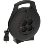 BRENNENSTUHL - Vario Line kabelhaspel VL2-X 4-voudig zwart 10m H05VV-F 3G1