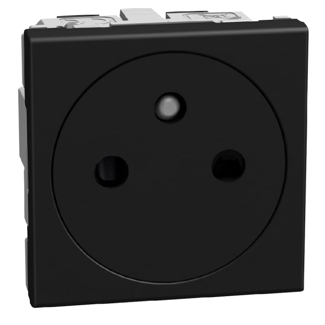 BTICINO - LightN prise 2P+T affleur. 2 mod - noir - YD4142AF