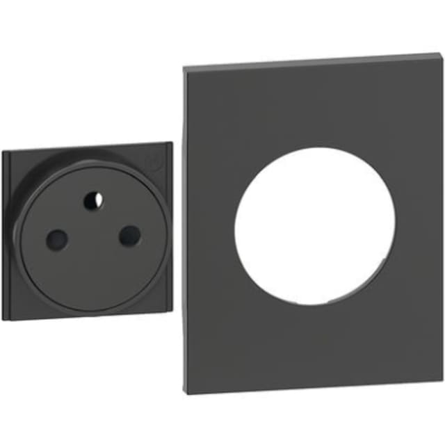 BTICINO - Living Now enjo prise affleurante 2P+T noir 3 modules pour prise de courant - KG55M3F
