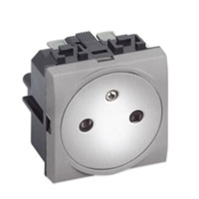 BTICINO - LivingLight - Prise affleurant 2P+T 16A 250V 2 modules bornes auto Tech - NT4142AF