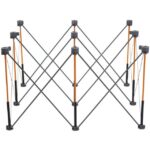 Détails visibles de Établi mobile pliable Centipede 1200x1200x760 mm pour Outillage