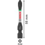 Embout de vissage Pozidriv PZ2 55 mm PRO Impact, configuration visible, vue complémentaire 2