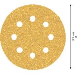 Disque abrasif C470 115 mm grain 40 8 trous, configuration visible, vue complémentaire 2