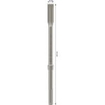 Burin plat SDS-Max auto-affûtant 400 x 25 mm, configuration visible, vue complémentaire 2