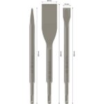 Burins SDS-Plus béton maçonnerie carrelage 2607019159 – Image 3