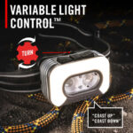 Lampe frontale rechargeable à commande vocale RL35R, configuration visible, vue complémentaire 7