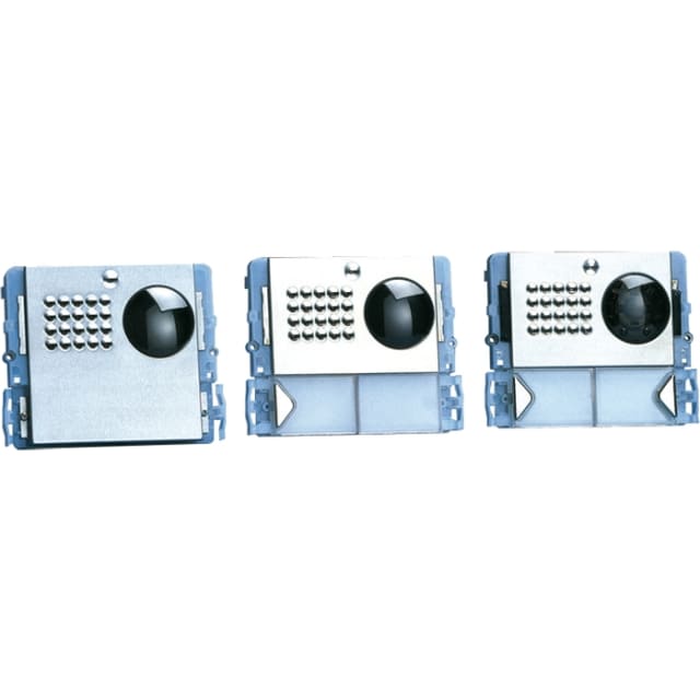 Module audio vidéo interphone Comelit détail produit Détails visibles de Module audio vidéo interphone 2 boutons-poussoirs 3321/2 pour Platines de rue