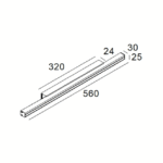 Applique murale LED blanche FEMTOLINE TP WALL 60 IP44, configuration visible, vue complémentaire 1
