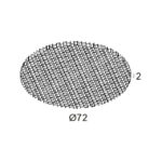 Grille nid d’abeille Haloscan noire 23110 0050 B – Image 2