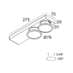 Spot de plafond LED dimmable blanc MP, 350 mA, vue complémentaire 1