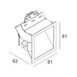 Applique murale encastrable LED blanche SCREEN, 350 mA, vue complémentaire 1