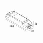 Alimentation LED multipuissance dimmable 20W 21012 0298, configuration visible, vue complémentaire 1
