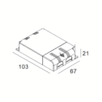 Alimentation LED multipuissance dimmable IP20 300 90 68, configuration visible, vue complémentaire 1