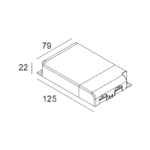 Alimentation LED multi-puissance dimmable 300 90 63, configuration visible, vue complémentaire 1