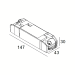 Alimentation LED dimmable 700 mA 48 W IP20 300 90 131, configuration visible, vue complémentaire 1