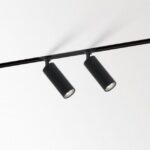 Détails visibles de Spot sur rail magnétique 48V noir DALI 2700K SPY 272 pour Éclairage sur rail