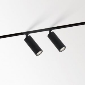 Détails visibles de Spot sur rail magnétique 48V noir DALI 2700K SPY 272 pour Éclairage sur rail