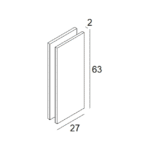 Embout de finition pour profilé 23359 0320 B, finition noir, vue complémentaire 1