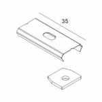 Kit de fixation pour luminaire 23358 1410, en aluminium, vue complémentaire 1